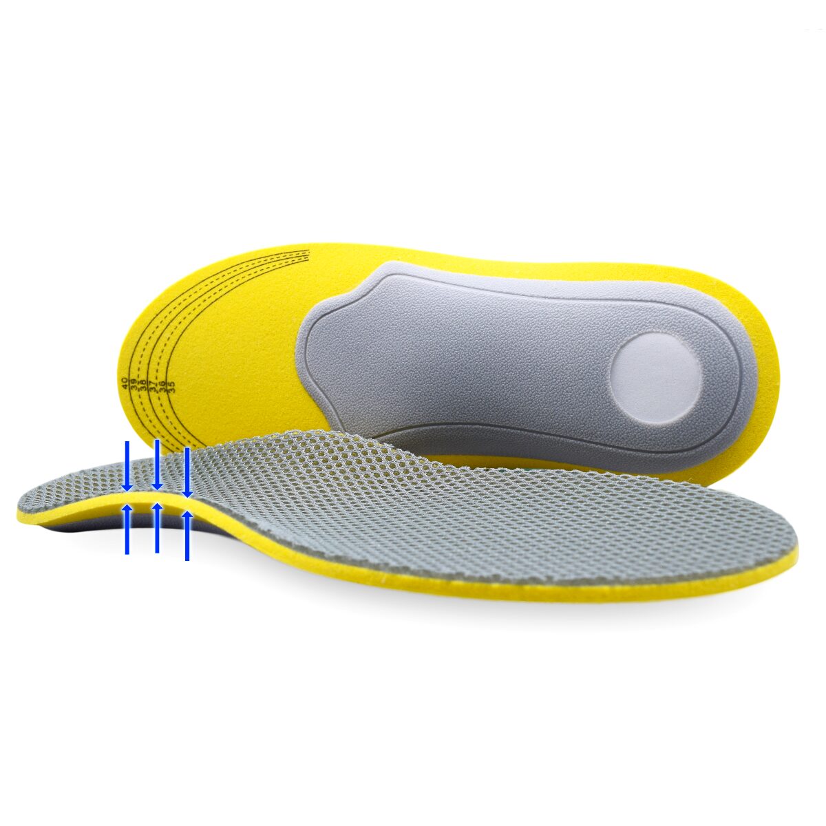 Orthotic Arch support insoles for Plantar Fasciitis, flat feet and high arches