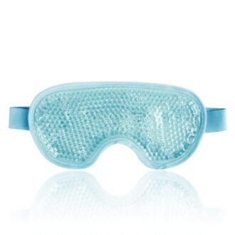 Gel cooling eye mask for headaches, migraines and eye strain