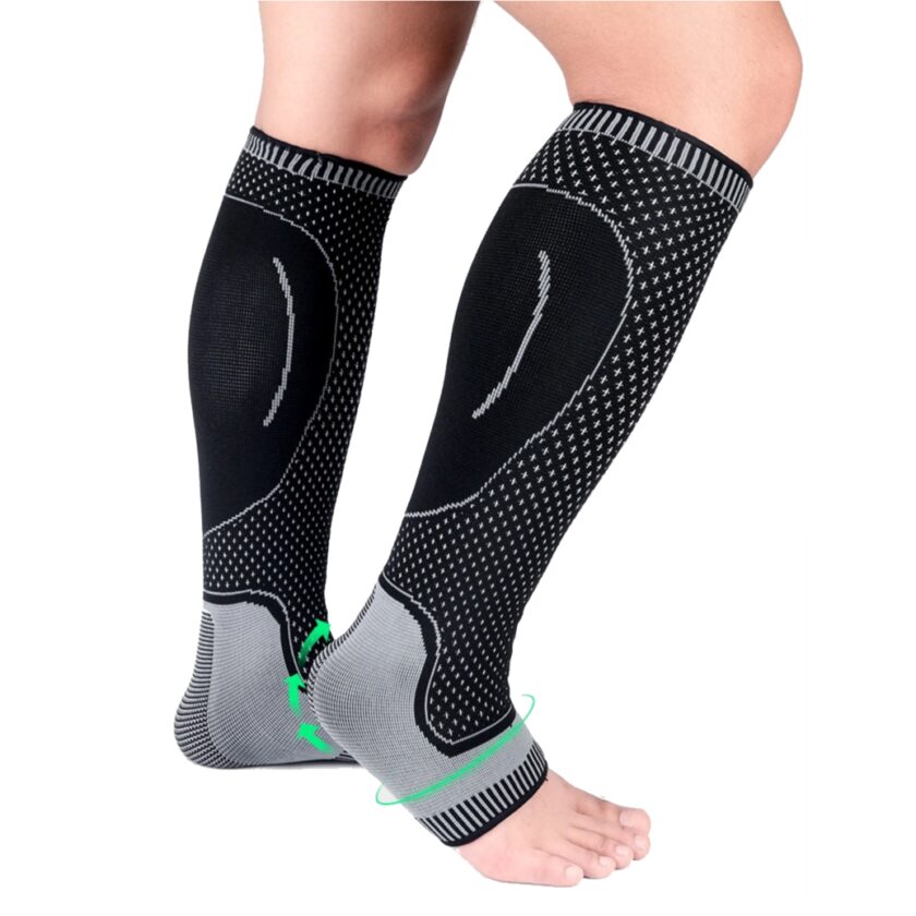 Calf support compression sleeves