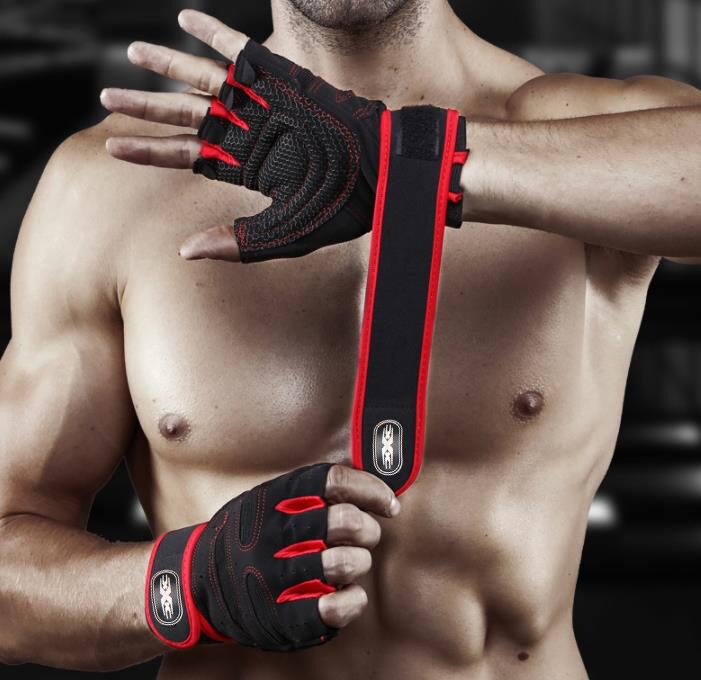 Gym gloves for weight lifting