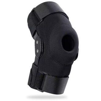 Medical knee brace for knee pain and injury recovery and rehabtitlation