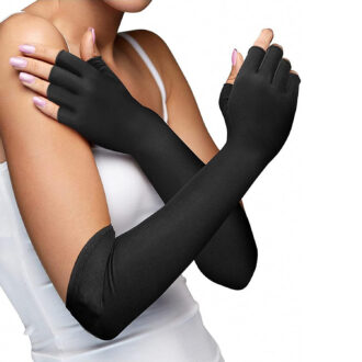Full length Raynaud's compression gloves