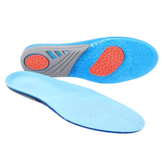 Shock absorbing gel insoles for soothing blisters