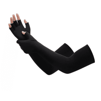 Running gloves arm compression sleeves